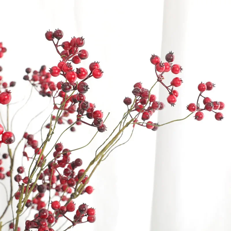 72cm American Cranberry Artificial Berry Branch – Timeless Elegance for Sophisticated Interiors