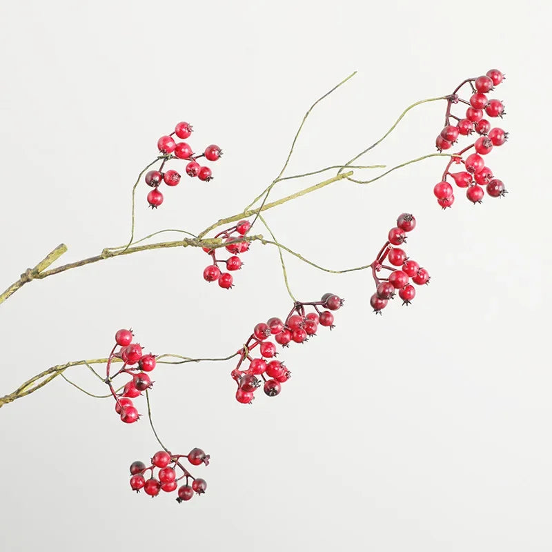 72cm American Cranberry Artificial Berry Branch – Timeless Elegance for Sophisticated Interiors