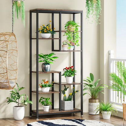 6-Tier Industrial Bookcase