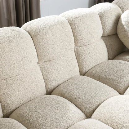 Cozy Marshmallow 2-Seater Boucle Sofa