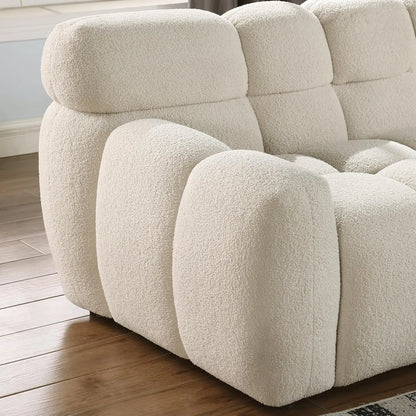 Cozy Marshmallow 2-Seater Boucle Sofa