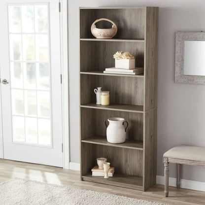 5-Shelf Adjustable Bookcase