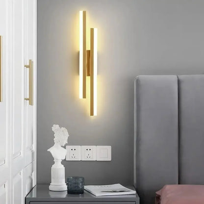 LED Wall Lamp with Copper Line Design