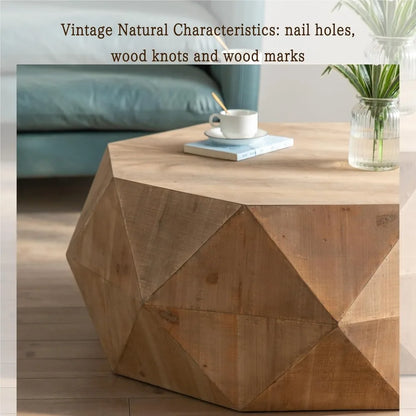 Geometric Drum Coffee Table