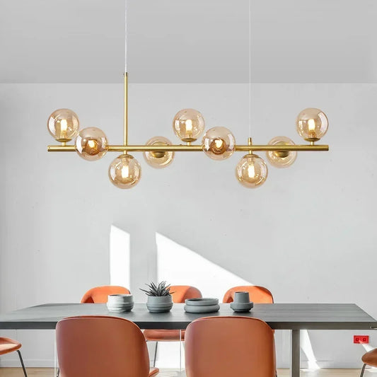 Modern Glass Ball Ceiling Chandelier