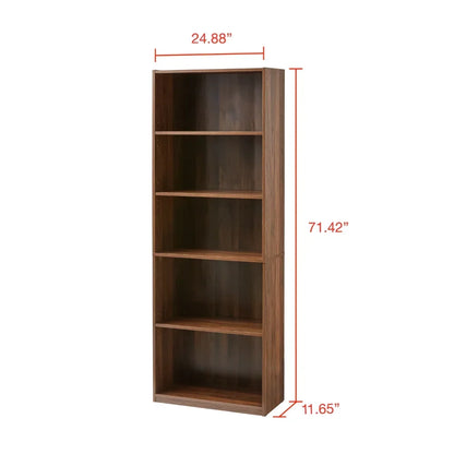 5-Shelf Adjustable Bookcase