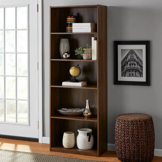 5-Shelf Adjustable Bookcase