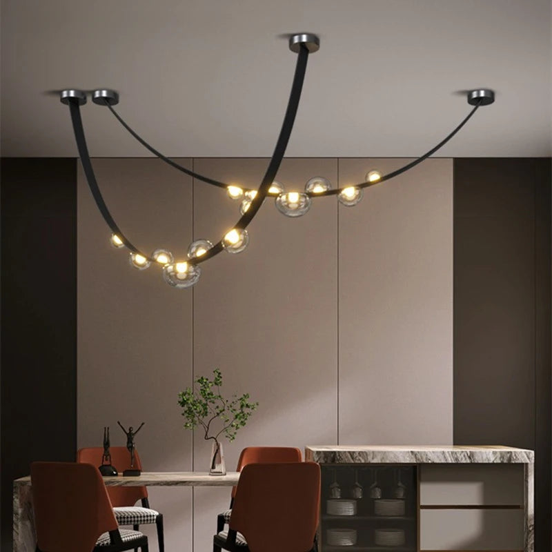 Elegant Leather LED Pendant Lamp