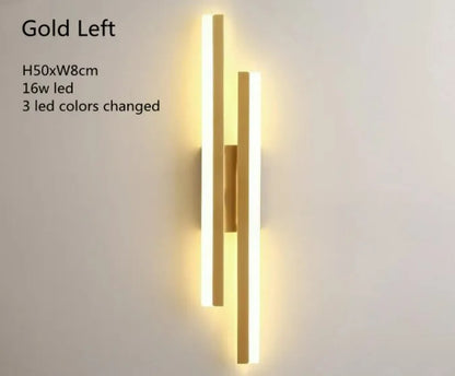 LED Wall Lamp with Copper Line Design